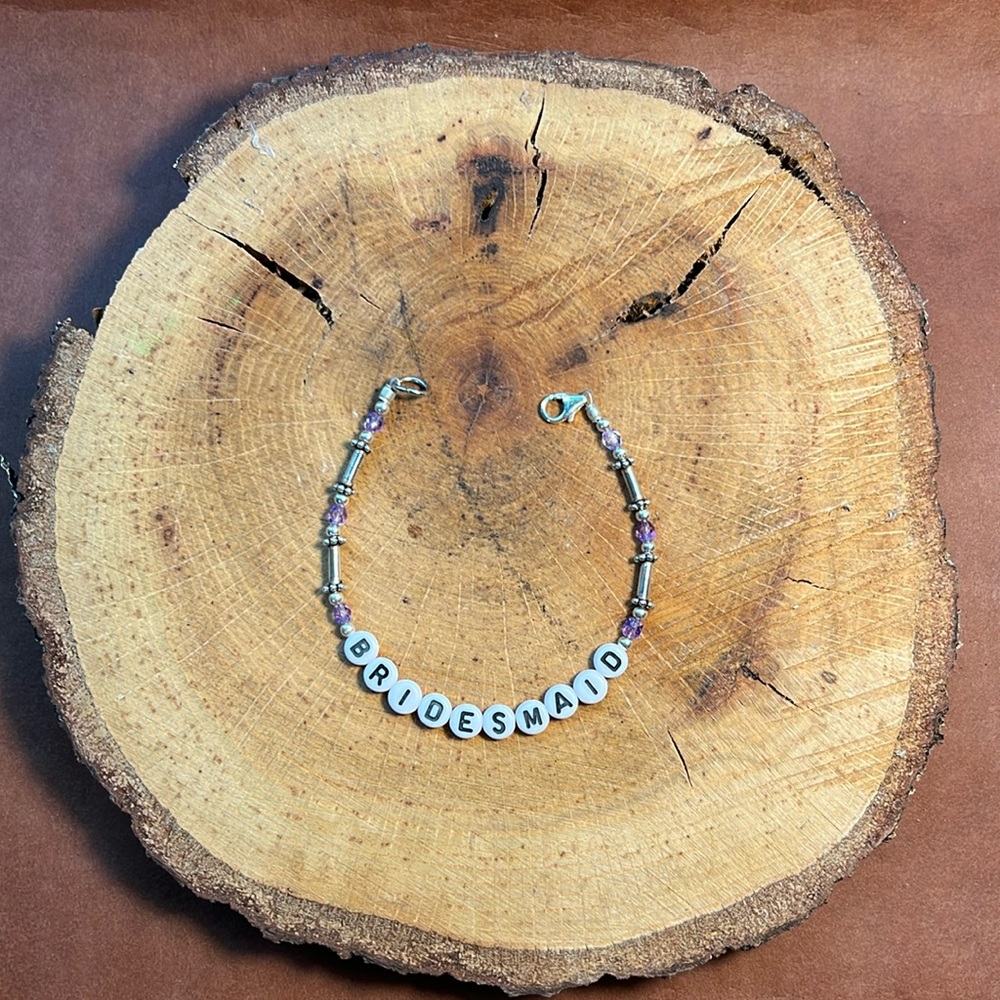 Bridesmaid “friendship” bracelet